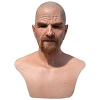 Masques de fête d'Halloween Couvre-chef en latex Couvre-chef chauve et pourri Fête Couvre-chef délicat Cosplay Décoration Vieil homme Masque