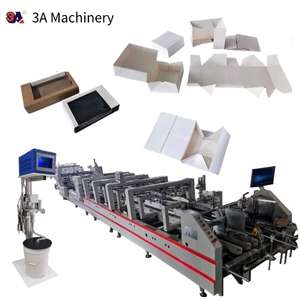 Plegadora y Encoladora Automática CQT-1100 para Cajas de 4/6 Esquinas, Máquina Plegadora de Fondo Tipo Gancho para Sushi, Alta Velocidad 350m/min, para Cajas de Madera - Product Image 1