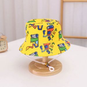 Sombreros de Pescador de Algodón para Niños y Niñas, Diseño de Dibujos Animados, para Deportes al Aire Libre, con Cordón, Verano 2025 - Product Image 6
