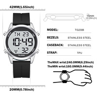 Reloj Digital Atomic Parlante para Personas Mayores, Recibe Señales de EE. UU., Corrección Automática de Hora y Fecha, Números Grandes, Fácil de Ver, Sonido Fuerte