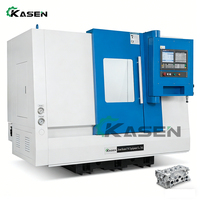 Tour CNC Métal Haute Vitesse TCK36 avec Tête Rotative Électrique 8 Positions, Mandrin Hydraulique et Contre-Pointe
