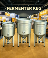 Tong Fermentasi Baja Tahan Karat 20L 30L 50L 100L 120L 150L 200L, Tong Bir dan Tangki Pembuatan Bir, Dapat Disesuaikan
