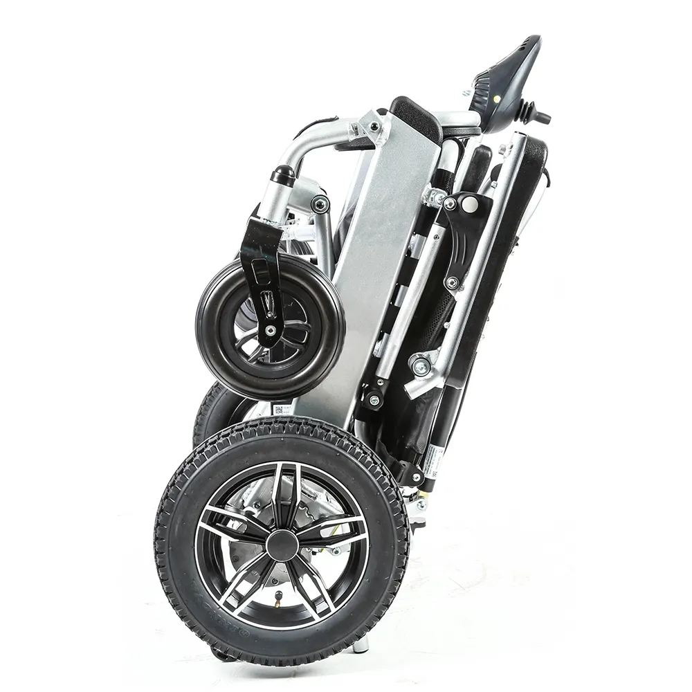전기 휠체어 저렴한 핫 세일 최고 품질 접이식 전원 전기 경량 휴대용 휠체어 장애인
