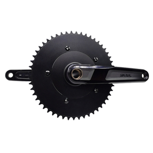 Crankset sepeda jalur terintegrasi, komponen sepeda gir tetap bcd 130 52T CNC OEM, suku cadang sepeda Fixie