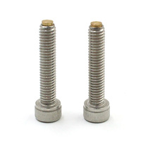 Din912 # 8-32 # Vis à tête hexagonale 10-32 M2-M16, boulon en acier inoxydable A2-70 de haute précision avec bande en nylon autobloquante