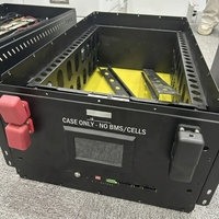 Boîtier de batterie de stockage d'énergie domestique DIY vide 48V 15kWh pour cellules prismatiques LiFePO4 16S 280Ah 302Ah 314Ah, boîte de montage sur rack métallique