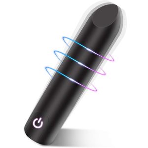 Bullet-Vibrator für Frauen – Stimulation der Klitoris und des G-Punkts, abgewinkelte Spitze, 10-Gang-Vibrator, USB-wiederaufladbar, wasserdicht - Product Image 1
