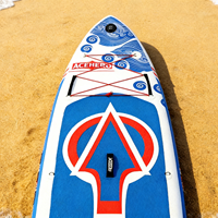 Tabla de Paddle Surf Inflable ACEHERO para Principiantes, Sistema de 3 Aletas, 10'6\"x33\"x6\", Impresión UV, SUP Inflable con Accesorios
