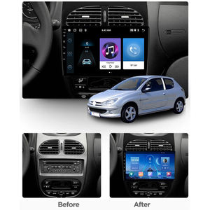 Écran tactile Android 9 pouces 2Din multimédia Auto Radio stéréo lecteur Dvd de voiture pour Peugeot <span class=keywords><strong>206</strong></span> 2000-2016 - Product Image 3