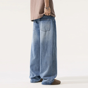 MC BUILD <span class=keywords><strong>Jeans</strong></span> alla Moda, Produzione di <span class=keywords><strong>Jeans</strong></span> Larghi a <span class=keywords><strong>Vita</strong></span> <span class=keywords><strong>Bassa</strong></span>, Lavati, Stile Streetwear, <span class=keywords><strong>Jeans</strong></span> Personalizzati per <span class=keywords><strong>Uomo</strong></span> - Product Image 2