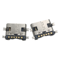 Connecteur de prise USB-C 24 C Alimentation uniquement 6 broches Montage en surface Angle droit Remplace USB4135-GF-A