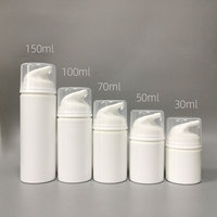Blanc 30ml 50ml 70ml 120ml 150ml Cosmétique Airless Pompe Vaporisateur Bouteilles avec Pompe pour Shampooing Lotion Masque Visage