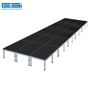 ESI Aluminio 4x4ft 4x8ft Deck Stage Diseño apilable Portátil 4 Patas para Stage Truss para empresas de alquiler Truss Displays Producto - Product Image 1