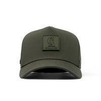 Casquette de baseball imperméable personnalisée en tissu Ripstop, casquette de sport avec patch en caoutchouc PVC, casquettes de golf perforées