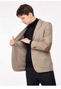 Costume d'affaires décontracté pour <span class=keywords><strong>homme</strong></span>, <span class=keywords><strong>tendance</strong></span> printemps-automne 2025, deux boutons, occasions formelles, blazer, grande taille, respirant - Product Image 2