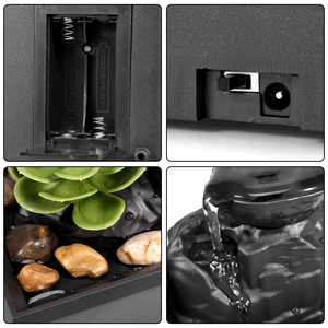 <span class=keywords><strong>Fontana</strong></span> da Tavolo a Batteria/USB, <span class=keywords><strong>Fontana</strong></span> Zen per Meditazione, Decorazione con Suono Rilassante - Product Image 3