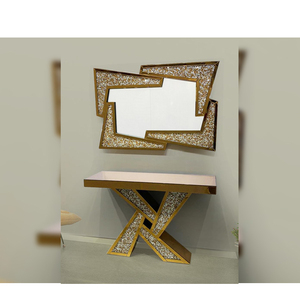 Mesa <span class=keywords><strong>de</strong></span> <span class=keywords><strong>consola</strong></span> con espejo para sala <span class=keywords><strong>de</strong></span> estar, recibidor <span class=keywords><strong>de</strong></span> MDF <span class=keywords><strong>de</strong></span> buena <span class=keywords><strong>calidad</strong></span> <span class=keywords><strong>de</strong></span> lujo, OEM - Product Image 5