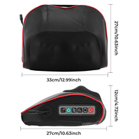 Steckerfertiges Nackenstützkissen mit 3D-Knetmassage, Vibrationsmassagegerät zur Schmerzlinderung für Nacken und Schultern