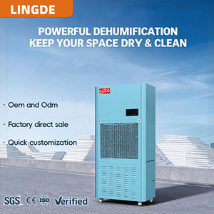 290L/Day Industrial Commercial Dehumidifier with Pump Water Damage Restoration Dryer for Flood Recovery Warehouse Factory