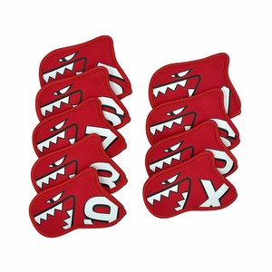 Couvre-tête de club de golf coloré en forme de requin, imprimé dessin animé, matériau tissé durable, unisexe - Product Image 3