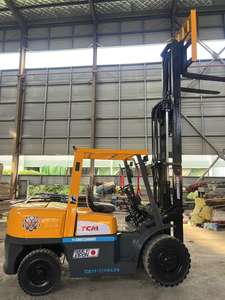 Carretilla elevadora diesel de 5 toneladas Precio de fábrica 4WD Diesel 5 toneladas Rueda de buen estado de alta calidad Carretilla elevadora usada hidráulica - Product Image 5