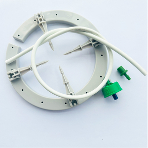 Anello a goccia per irrigazione da <span class=keywords><strong>giardino</strong></span> 5 pollici in plastica con Micro <span class=keywords><strong>tubo</strong></span> per acqua 2LPH emettitore completo Set MEGO - Product Image 1