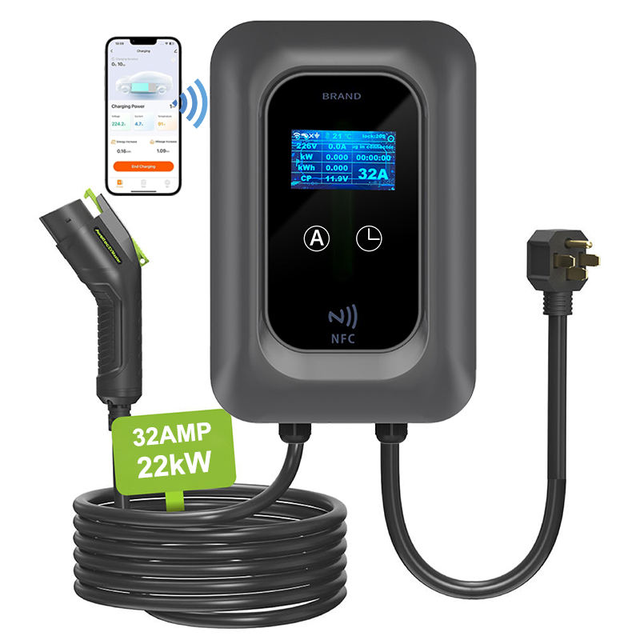 Fast Smart BYD AC Home Car EV Charger Pile Wall Mounted 22kW EVSE