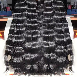 Bestselling Cambodian Wavy Virgin <b>Hair</b> Bundles One Donor Loose Deep Wave Natural <b>Style</b> High Quality Human <b>Hair</b> Bundles - Product Image 3