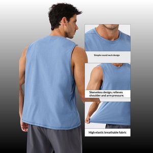 Canotte Sportive da Uomo Traspiranti e Assorbenti in Maglia, Protezione Solare, Abbigliamento Sportivo 100% Poliestere per Jogging e Fitness - Product Image 2