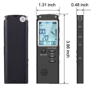 Grabadora de Voz Digital T60, Reproductor MP3 Negro, Dispositivo de Audio Mini de 35g - Product Image 3
