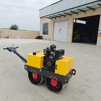 Compacteur de sol compact pour machines routières 330kg 450kg 600kg, mini-compacteur à tambour pour petit tracteur