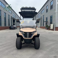 Scooter de golf pliable ultra-confortable avec chariot électrique et chariot utilitaire pour jardin de villa