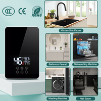 Chauffe-Eau Instantané Électrique Intelligent Sans Réservoir de 5,5 kW pour Douche, Commande Tactile, Eau Chaude, Vente en Gros