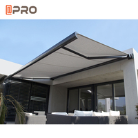 Auvent de toit rétractable en métal, mâle, pergola rétractable, bras rétractable