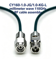 Ensemble de câbles RF à ondes millimétriques CY160-1.0-JG/1.0-KG-L 110 GHz, faible VSWR ≤ 1.5, câble haute performance pour tests micro-ondes