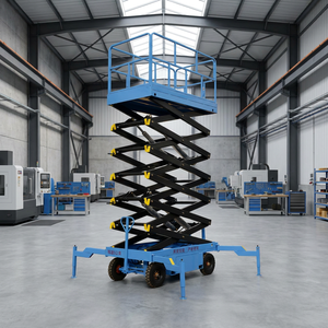 Plataforma Elevadora <span class=keywords><strong>de</strong></span> Tijera Móvil Autopropulsada <span class=keywords><strong>de</strong></span> Acero Inoxidable <span class=keywords><strong>de</strong></span> Alta Calidad con Altura Ajustable, Capacidad <span class=keywords><strong>de</strong></span> 100 kg - Product Image 6