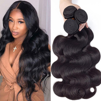 Vente en gros, vendeur de paquet de cheveux vierges humains, paquet de cheveux indiens bruts vierges droits, extension de cheveux humains brésiliens 100%