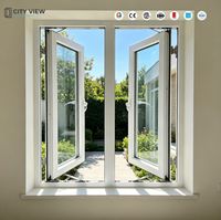 Projet de villa européenne, design de cour française, chambre classique, fenêtre en verre, fenêtre à battants en PVC insonorisée à double vitrage
