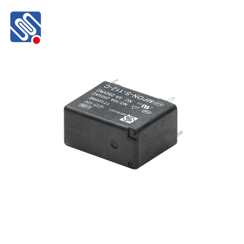 Meishuo MPDN 250VAC Miniature 4PIN Relay 24V DC 0.2W 10A 1A Contact Protective Switch Electromagnetic Relay