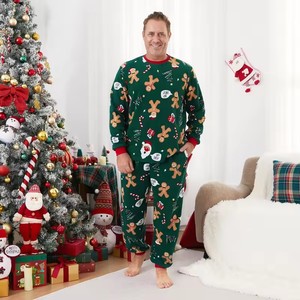 2025欧美秋冬休闲圣诞家庭睡衣亲子套装圆领长袖长裤 - Product Image 2