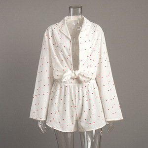 <span class=keywords><strong>En</strong></span> stock, pyjamas pour femmes, vêtements imprimés tendance, vêtements de maison, vêtements de détente, ensembles de pyjamas pour femmes, vêtements de nuit pour femmes, vêtements de nuit <span class=keywords><strong>en</strong></span> coton pour femmes - Product Image 5