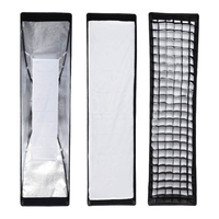 GODOX Softbox 30*120cm Rectangulaire Softbox Grille en nid d'abeille Softbox avec Bowens pour Portrait Studio Flash Speedlite Unit Portrait