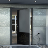 Puerta Pivotante de Diseño Moderno, Decorativa, de Excelente Calidad, Puerta de Entrada de Seguridad de Acero, Puerta Principal Residencial