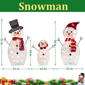 Chất lượng cao Trắng giáng sinh <span class=keywords><strong>Snowman</strong></span> đồ trang trí <span class=keywords><strong>LED</strong></span> ánh sáng cho Giáng sinh nguồn cung cấp trang trí - Product Image 3