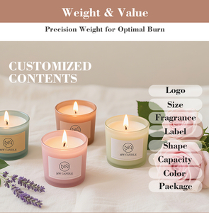 Modern Handmade Flameless Soy Wax Scented Candle Luxury Aromatherapy Home Fragrance Long <strong>Burning</strong> Valentine's Day New Wholesale - Product Image 4