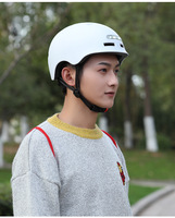 Casque de Scooter électrique de patin de vélo de route de vente chaude avec USB casque de vélo de lumière LED clignotant avant arrière rechargeable