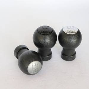 Car Gear <b>Knob</b> Leather <b>Shift</b> <b>Knob</b> For Suzuki Chang'an 5 Speed Manual Transmission Black Gray Electroplated Cap Ergonomic Design - Product Image 1