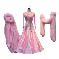 B-24152 personnalisé nouvelle robe de danse de salon standard international robes de danse de salon en soie perlée de haute qualité à vendre