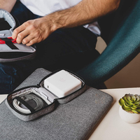 À la mode Nouveau Design Petit Portable Mini Organisateur Électronique Pochette De Voyage Sac Accessoires pour MacBook Chargeurs Tech Gears