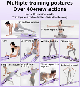 Attrezzo Multifunzione per Esercizi Domestici con Contatore Digitale, Tavola Pieghevole per <span class=keywords><strong>Pilates</strong></span> - Product Image 2